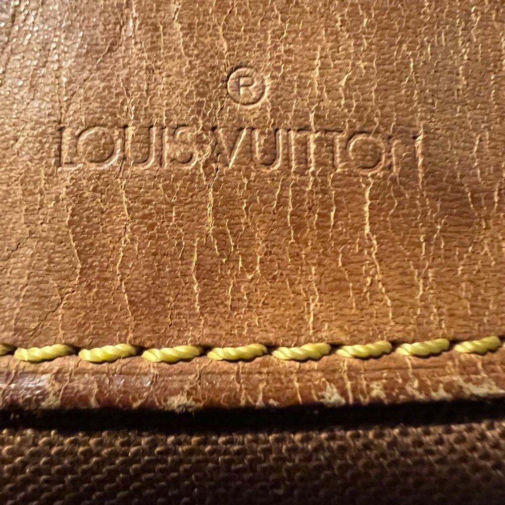 Louis Vuitton Monogram Canvas Tote with Natural Leather Trim